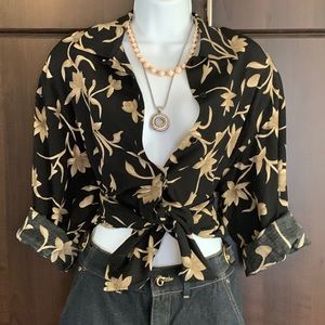 NWOT Rena Rowen Hawaiian breezy blouse